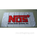 Bendera NOS Nitrous Oxide System banner 90X150CM bersaiz 100% polyster